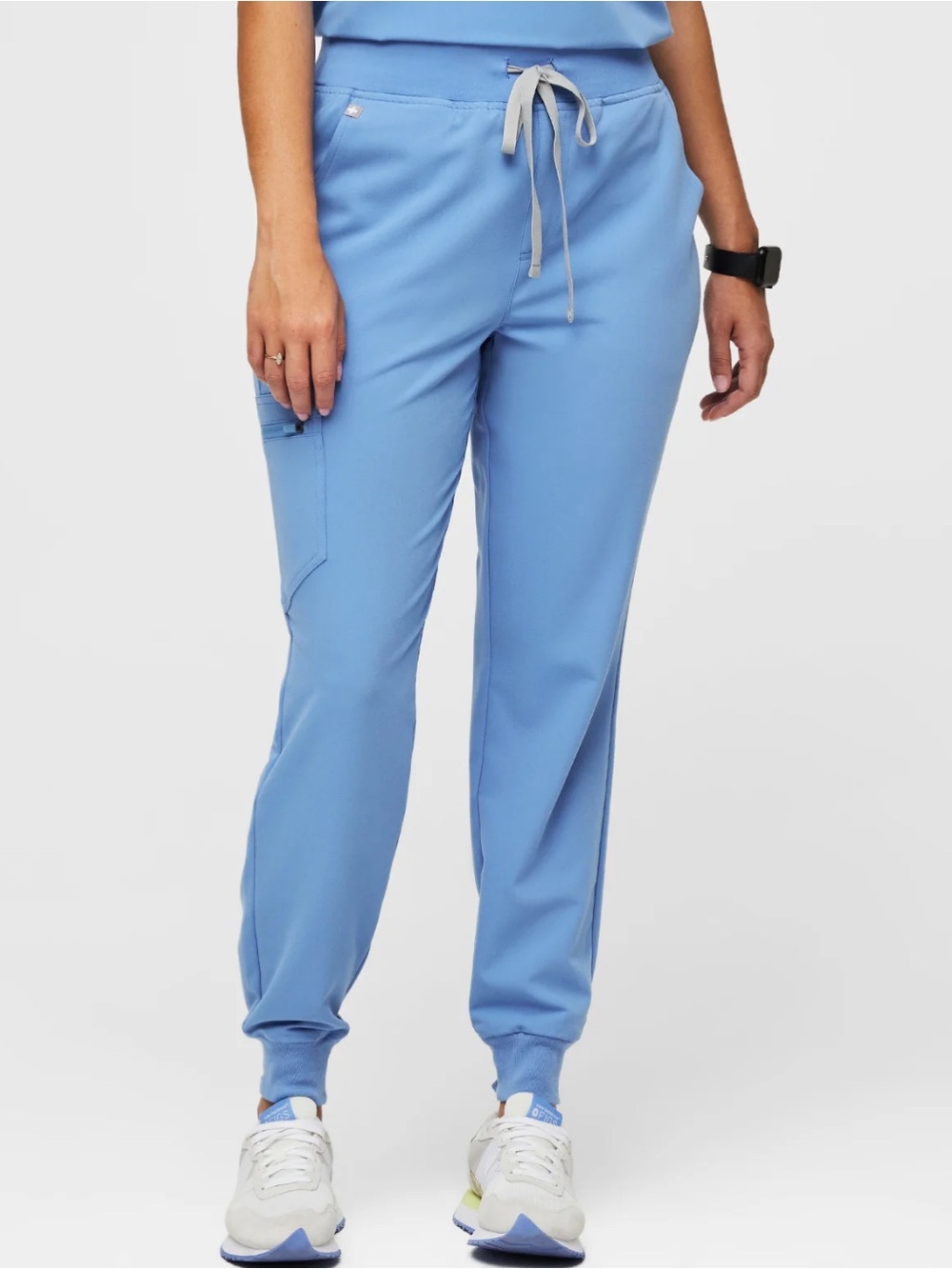Figs Ceil Blue Zamora High Waisted Scrub Bottoms